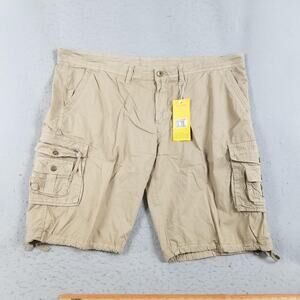 Fashion Homme Cargo Shorts Mens 48 Khaki Tan 100% Cotton Multi Pocket Casual New